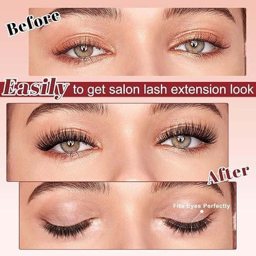 Higu clace Magnetic Eyelashes 1 Pair Reusable Magnetic Lashes With applicator, Magnetic Eyelashes Natural Look, No Glue Needed(XTY-A) thumbnail 3