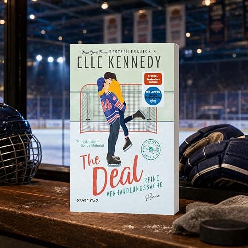 Elle Kennedy - Off-Campus Buchset Band 1-5: The Deal, The Mistake, The Score, The Goal, The Legacy - New Adult Romance Deutsch Liebesromane Set - Hockey Roman Taschenbuch mit exklusivem Lesezeichen thumbnail 3