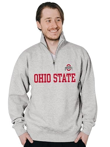 Blue 84 Men's Quarter Zip Sweatshirt Grey thumbnail 2
