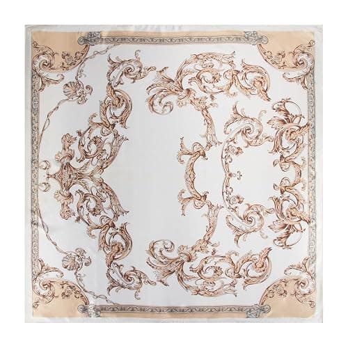 RIIQIICHY Head Scarf for Women Like Silk Scarf Hair Scarf Printed Square Scarf Bandanas for Women 35 Inches thumbnail 7