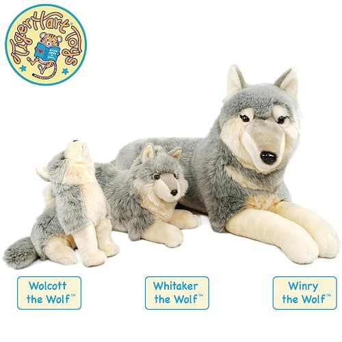 TigerHart Whitaker The Wolf - 14 Inch Stuffed Animal Plush Dog thumbnail 7