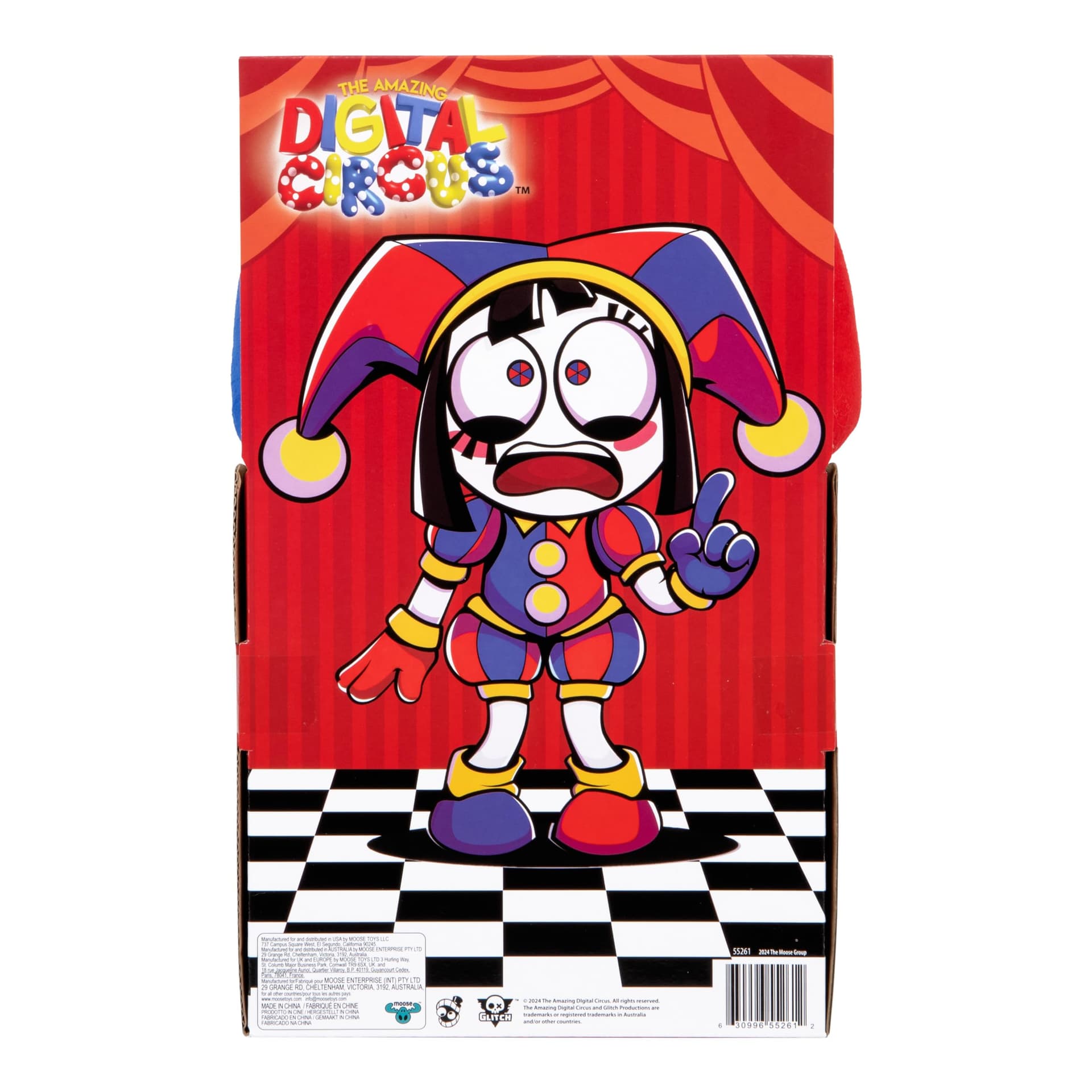 Amazing Digital Circus Large Plush Pomni Figure, 30 CM Figure Made with Premium Materials & Embroidery, Also Available is The Large Size Plush Caine, Collect Them Both thumbnail 4