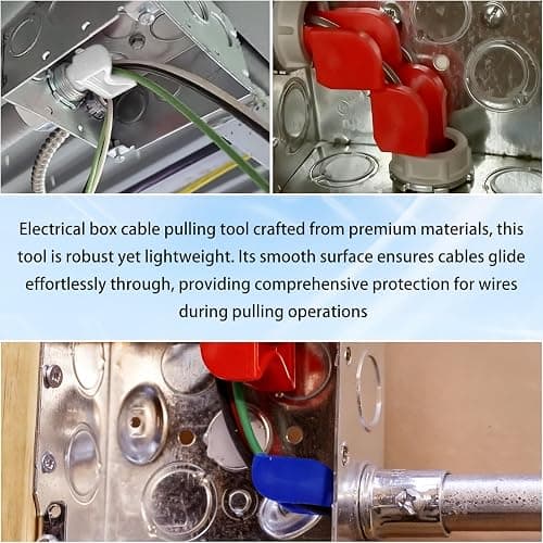 42000 Conduit Wire Pulling Tool - for Rack-A-Tiers Pull Buddy, Multi-Pack Wire Pulling Guides, Electrical Box Cable Pulling Tool, Prevent Wire Damage During Pulls thumbnail 5