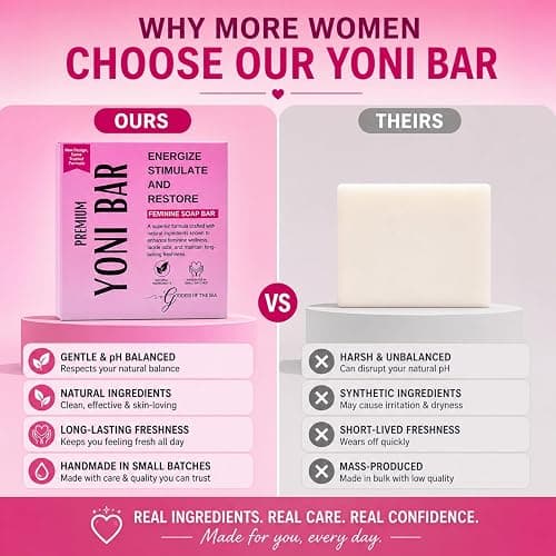 Premium Yoni – Natural Feminine Care Soap for pH Balance, Odor Control & Hydration | Organic Herbal Ingredients | Gentle Yet Effective for Daily Intimate Hygiene | Handmade & Vegan (3oz) thumbnail 4