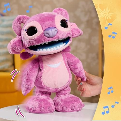 Disney Stitch Ultimate Angel Interactive 17" Plush Toy, 100+ Sounds & Reactions, Moves Like a Real-Life Angel, Amazon Exclusive, Toy for Fans, Girls, Boys, Kids 3 and Up by Just Play thumbnail 6
