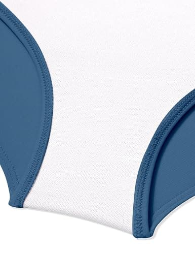 TyeSmo Girl Swimsuit One Piece Cutout Ruched Bathing Suit for Girls Color Block Adjustable Straps Pad Swimwear 9-18y thumbnail 8