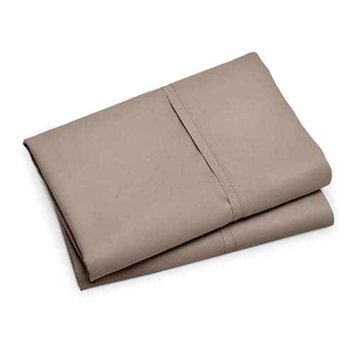Bare Home Microfiber Pillow Cases - Standard/Queen Size Set of 2 - Cooling Pillowcases - Double Brushed - Taupe Pillowcases 2 Pack - Easy Care (Standard Pillowcase Set of 2, Taupe) thumbnail 7