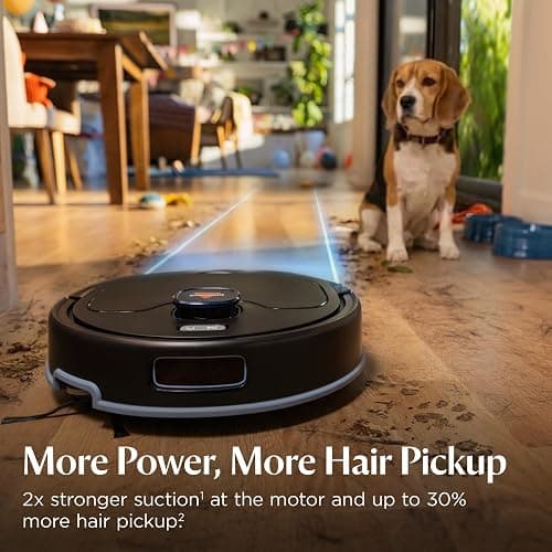 Bissell FlexClean FurForce Robot Vacuum & Mop with No Tangle Pet Brush Roll, LiDAR Navigation & Liftable Pad for Pet Hair Removal on Hard Floors & Rugs, 180min Runtime 60-Day Dust Collection, 4270L thumbnail 2