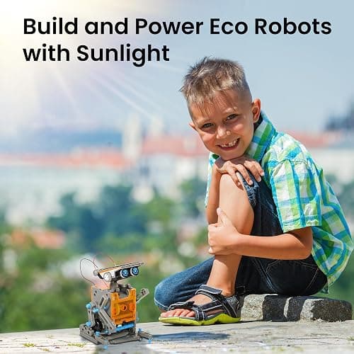Sillbird 12-in-1 Solar Robot Building Kit STEM Gift for Boys Aged 8-13, DIY Science Educational Robotic Toys for Kids Teens Birthday, Powered by The Sun with 190 Pieces thumbnail 3