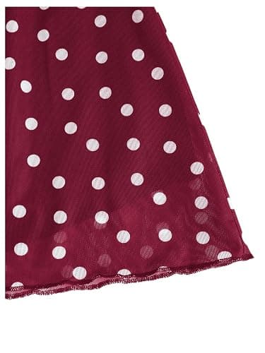 Verdusa Women's Polka Dots Mini Skirt Y2K Vintage Mesh Country Concert Outifits thumbnail 4