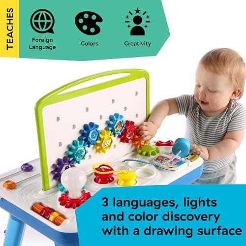 Baby Einstein Curiosity Table Activity Play Station, Montessori Floor Toy and Interactive Workbench, 12 Months and Up thumbnail 4