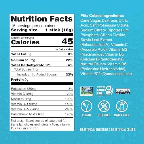 Liquid I.V.® Hydration Multiplier - Pina Colada | Electrolyte Powder Drink Mix | 1 Pack (16 Servings) thumbnail 6