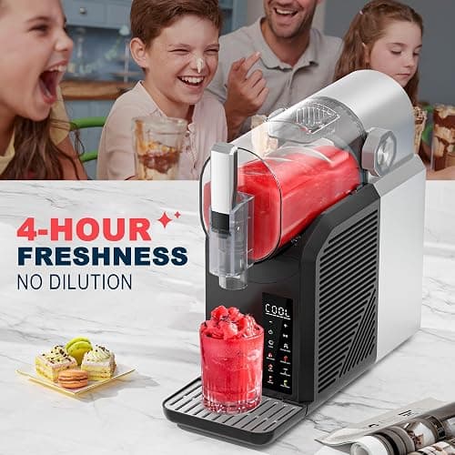 Slushie Machine, 15-Minutes RapidChill Technology Slushy Machine for Home, 68 oz Drink & Slushie Maker with 6 Preset Programs Frozen Margaritas, Milkshakes, Frappés, and More - Slushie Machine 200W thumbnail 4
