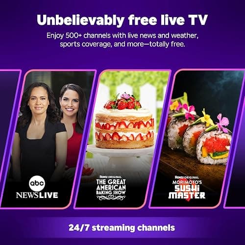Roku Smart TV 2025 – 43-Inch Select Series, 4K HDR TV – RokuTV with Enhanced Voice Remote – Flat Screen LED Television with Wi-Fi for Streaming Live Local News, Sports, Family Entertainment thumbnail 5