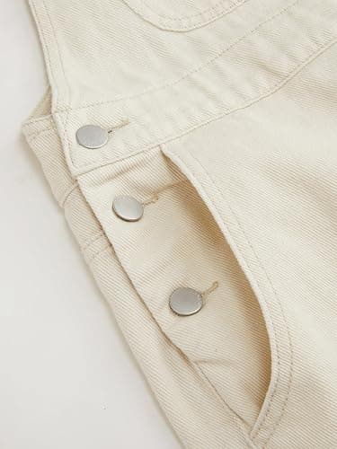 CIDER Overalls for Women Denim Leopard Pocket Buckle Up Wide Leg Jumpsuit thumbnail 3