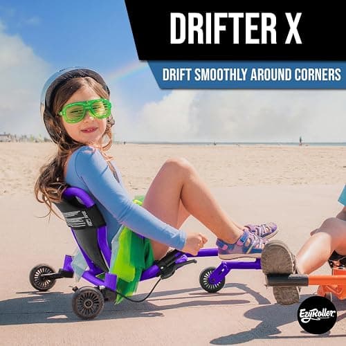 EzyRoller New Drifter-X Ride on Toy for Ages 4 and Older, Up to 150lbs.- Purple thumbnail 6
