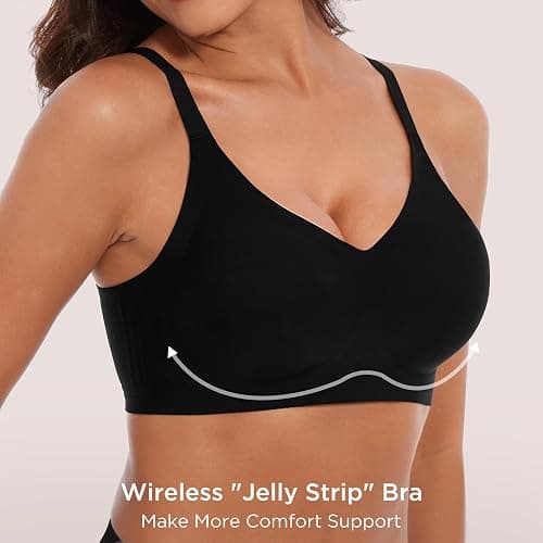habibee Bra for Women No Underwire Comfort Seamless Bras Push Up Wireless Bras Full Coverage Bralettes, Bra Extender thumbnail 3