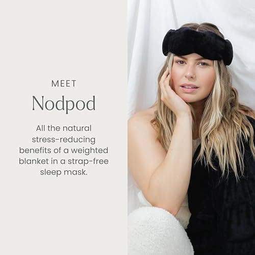 Nodpod Gentle Pressure Sleep Mask | Patented Light Blocking Design for Sleeping, Traveling & Relaxation - Black Onyx thumbnail 2