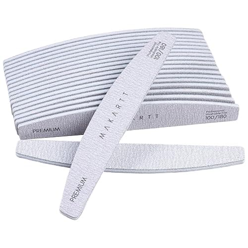 Makartt Nail File, 100/180 Grit 20 Pcs Nail Files for Natural Nails, Professional Strong Emery Boards for Nails Doubled Sides Washable Fingernail Files Manicure Tool Set thumbnail 9