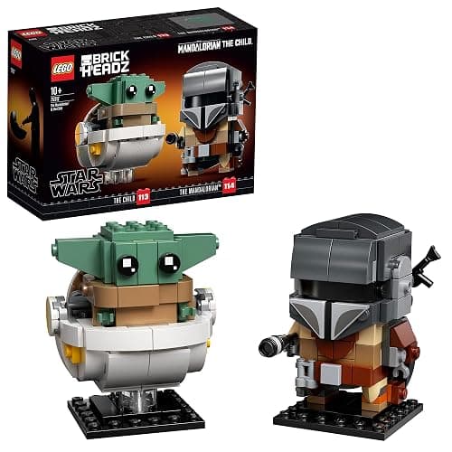Lego BrickHeadz Star Wars The Mandalorian & The Child 75317 Building Kit, Fun Building Toy for Kids and Any Star Wars Fan Featuring Buildable The Mandalorian and The Child Figures (295 Pieces) - Image 1