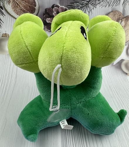 JHESAO 7" Pea Plants and Peashooter Plush Toys Threepeater PVZ Plush 1 2 Stuffed Soft Doll Three-Heads Pea Toy New thumbnail 2