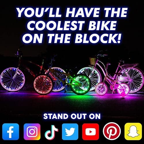 Activ Life LED Bike Wheel Lights with Batteries Included! Get 100% Brighter and Visible from All Angles for Ultimate Safety & Style (1 Tire Pack) thumbnail 6