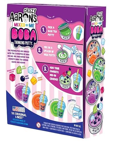 Crazy Aaron's Mixed by Me Boba Thinking Putty Kit - Made in USA thumbnail 8