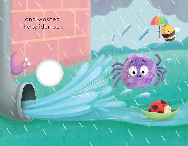 Itsy Bitsy Spider - Children's Finger Puppet Board Book (Finger Puppet Storybooks for Babies & Toddlers) thumbnail 5