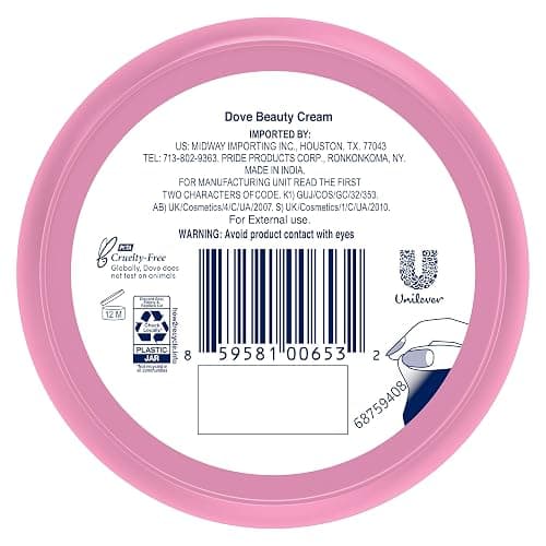 Dove Lotion, Beauty Cream - Light, Fast-Absorbing Face and Body Cream for Normal to Dry Skin, 24-Hour Moisture, Travel Size, 2.53 Fl Oz. (Pack of 12) thumbnail 2