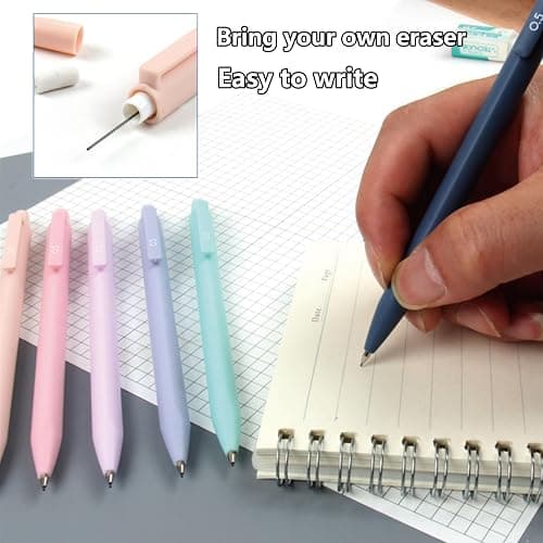 42 Pcs Aesthetic School Supplies with Cute Pencil Case, 12 Highlighters, 5 Black Ink Gel Pens, 6 Mechanical Pencils, Big Capacity Pencil Pouch, Stationary Set for Student, Gift Back to School thumbnail 6