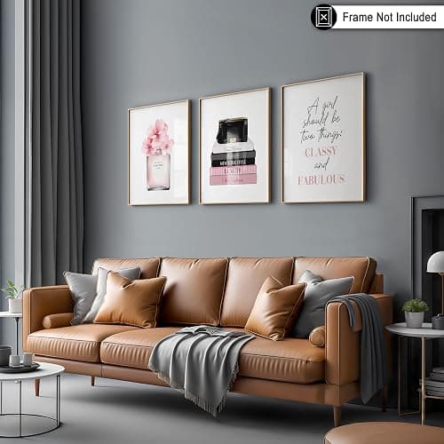 Poster Master 3-Piece Fashion Poster - Classy And Fabulous Print - Perfume Art - Luxury Designer Art - Gift for Him, Her & Fashionista - Glam Decor for Living Room or Office - 8x10 UNFRAMED Wall Art thumbnail 5