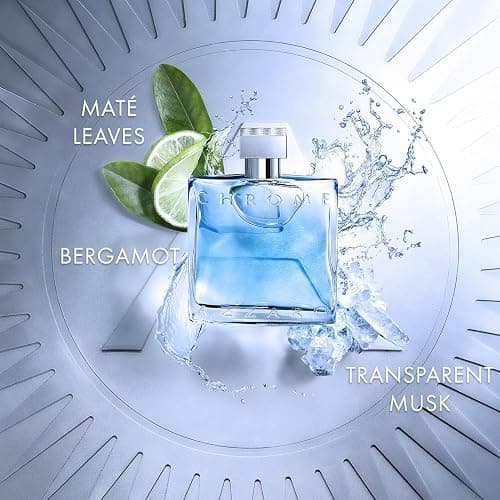 Azzaro Chrome Eau de Toilette - Fresh Aquatic Mens Cologne - Citrus, Woody, Musky Fragrance -Fresh Notes of Bergamot - Everyday Wear - Classic Summer Beach Scent - Luxury Perfumes for Men thumbnail 2