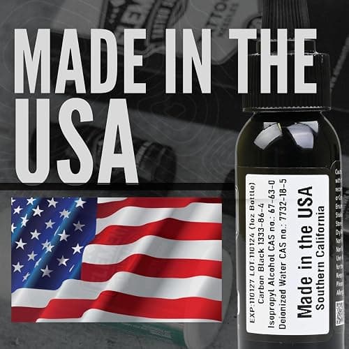 Element Tattoo Supply Nighthawk Black Tattoo Ink Vegan Professional 1oz | cruelty free formula, made in usa, richly pigmented for bold lines, smooth consistent flow, safe for human skin thumbnail 5