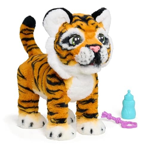 FurReal Gabby the Grow & Roar Interactive Plush Tiger | Grows from Cub to Big Cat, 100+ Sounds & Reactions, Ages 4 and Up - Image 1