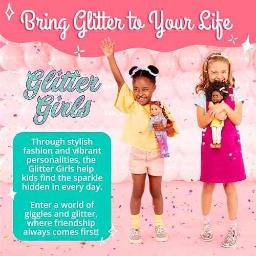 Glitter Girls – 14-Inch Doll Clothes – Glisten & Glam – Lace Overalls & Cat Ear Deluxe Outfit – Toys, Clothes & Accessories For Girls 3-Year-Old & Up thumbnail 6