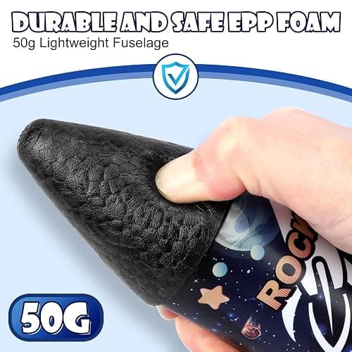 Rocket Launcher for Kids, Self Launching Motorized Air Rocket Toy, Outdoor Toys for Ages 8-12, Model Rockets with Parachute Safely Land, Spaceship Launch up to 200 ft Birthday Gifts for Boys thumbnail 5