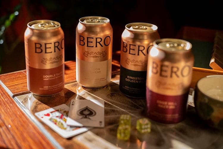 BERO Non Alcoholic Beer Refreshing 4 Flavors Variety, 12 Pack x 12 Oz Cans | NA Beer by Tom Holland, Our Classic Variety Pack Consists of our 4 Flavors, No Alcohol Beverage Great for Any Occasion thumbnail 2