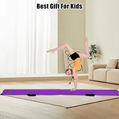 MARFULA 6 FT / 8 FT / 9 FT / 10 FT Folding Gymnastic Balance Beam for Kids with Carry Bag for Home and Club Use thumbnail 7