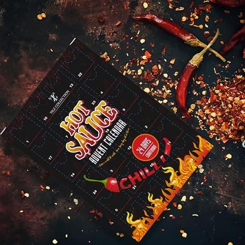 Hot Sauce Advent Calendar 2025 | 24 Days of Chilli Sauce | Ultimate Gift for Spicy Food Lovers | Food Advent Calendar 2025 Men, Chilli Challenge Hot Sauce for Women (Black) thumbnail 6