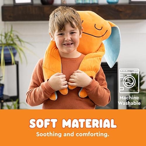 Bumpas Weighted Plush Toy – Machine Washable Calming Stuffed Animal for Kids – Arms and Body are Weighted to Give a Realistic Hug – Soft Companion for Playtime, Naptime & Travel (Shuggy) thumbnail 8