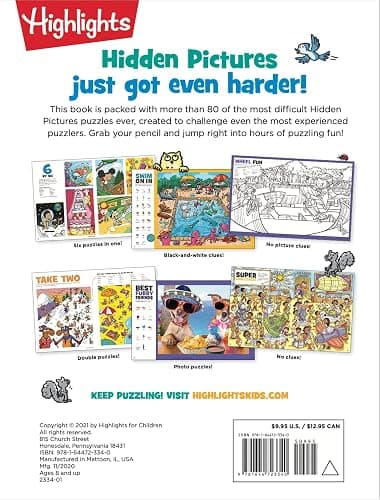 The Hardest Hidden Pictures Book Ever: Ultra-Challenging Brain Games for Kids Ages 8-12, Advanced Seek and Find Puzzles Book with Over 1,500 Hidden Objects to Find (Highlights Hidden Pictures) thumbnail 2