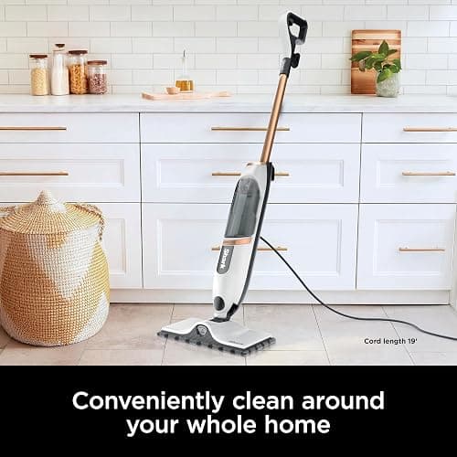Shark SteamSpot Steam Mop with Steam Blaster Technology, 3 Steam Modes, 2 Washable Pads, XL Removable Water Tank, Lightweight, Steam Cleaner for sealed Hard Floors, Hardwood, Tile, Laminate, S2001 thumbnail 9