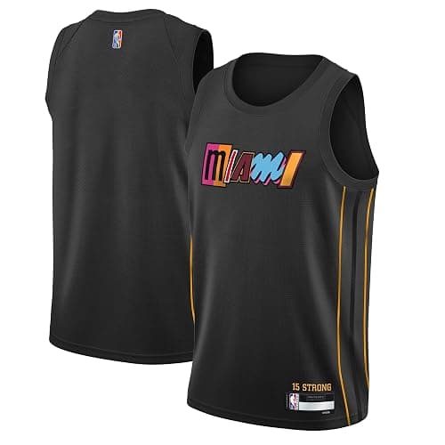 Outerstuff Miami Heat NBA Black Kids Youth 8-20 City Edition Swingman Jersey - Image 1