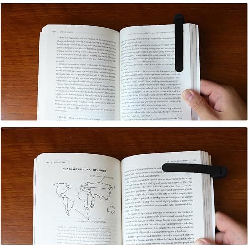 SMUK 3pcs Automatic Bookmark, Silicone Book Marks for Reading Women, Men, Kids, Book Lovers, Cute Unique Book Markers for Reading, Reading Accessories Gifts for Book Lovers thumbnail 7