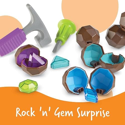 Learning Resources Rock 'n Gem Surprise - 19 Pieces, Ages 3+ Toddler Learning Toys, Sorting and Matching Toys, Early STEM for Kids thumbnail 5