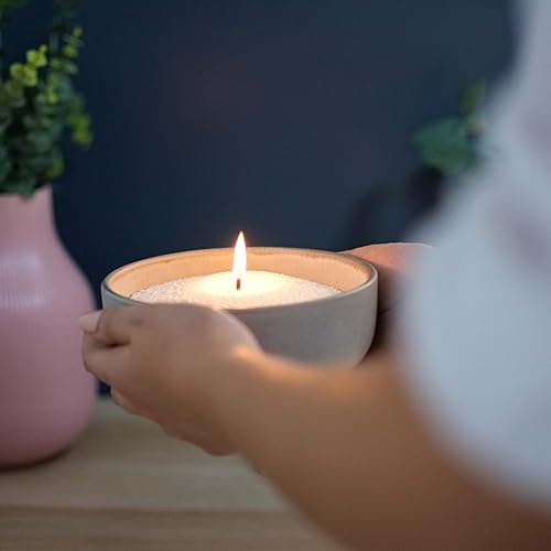 CANDELISS Pearled Candle and Wicks. Candle Sand Powder and Wicks for vases Pearled Candle Wax Powder Pearls Refill with Wicks Powder Candle granules Granulated Snow Wax (1kg) - 1 KG thumbnail 9