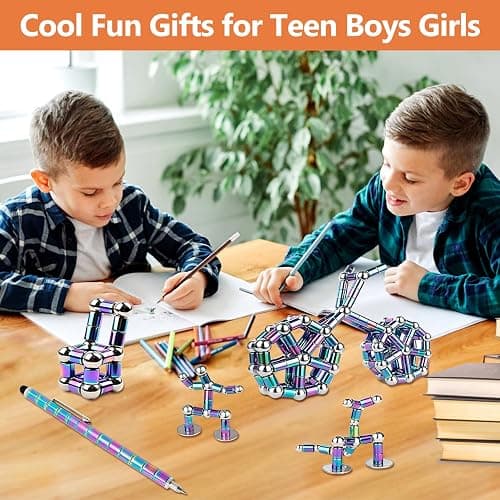 Big Magnetic Fidget Pen Men Women Novelty Gifts Adult Magnet Toys Cool Pen Teenage Boys Girls Birthday Gift Ideas for Him Dad Christmas Stocking Fillers Presents for Teens 10 11 13 15 16 18 Year Old thumbnail 2