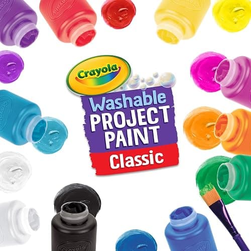 Crayola 10 59ml Paint Jars Assorted Classic Colours Arts & Crafts thumbnail 3