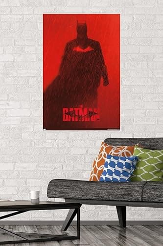 Trends International DC Comics Movie The Batman - Batman Teaser One Sheet Wall Poster, 22.375" x 34", Poster & Mount Bundle thumbnail 2