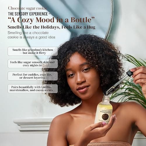 Soothing House Chocolate Sugar Cookie Body Oil: Moisturizing Body Oil for Soft, Glowing Skin with Almond & Jojoba Oil (4 fl oz) thumbnail 3
